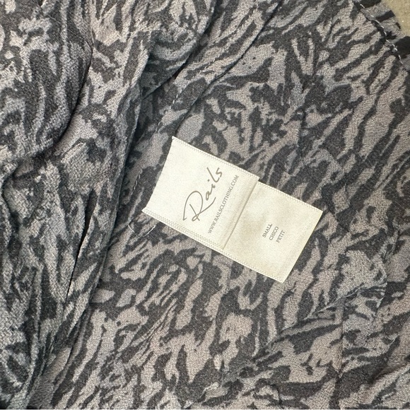 Rails Beatrice Dress - Black Leopard Print Sz Sm - Picture 10 of 11